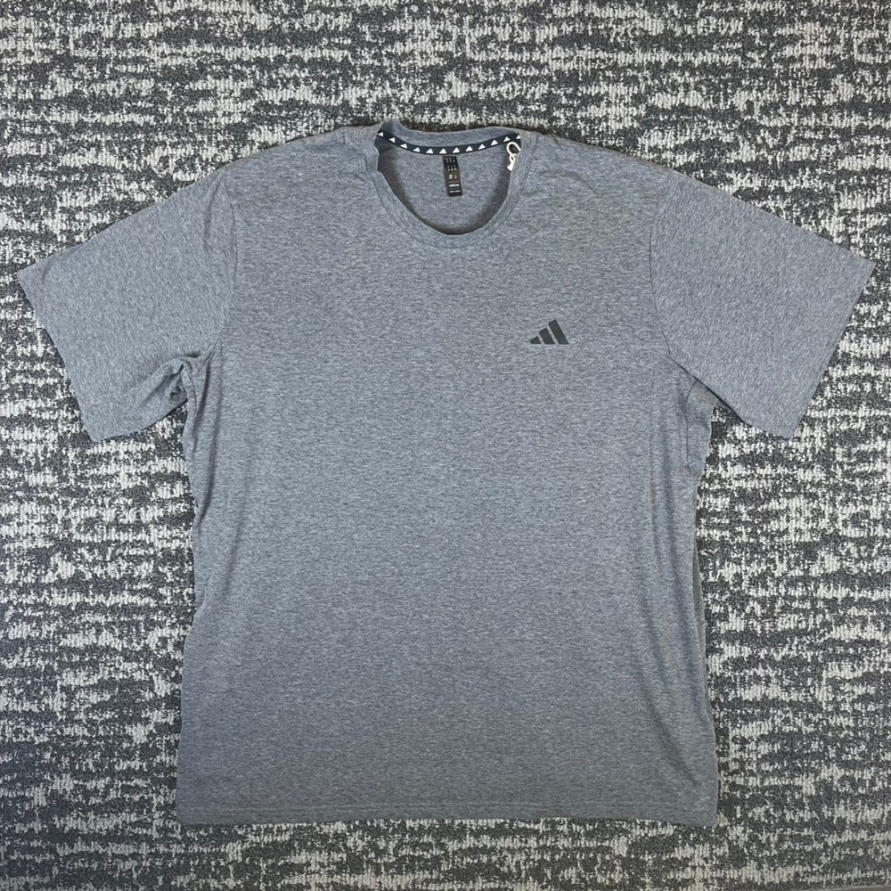 Adidas Aeroready T-Shirt Mens 2XL Grey Heathered Training Gym Performance Tee